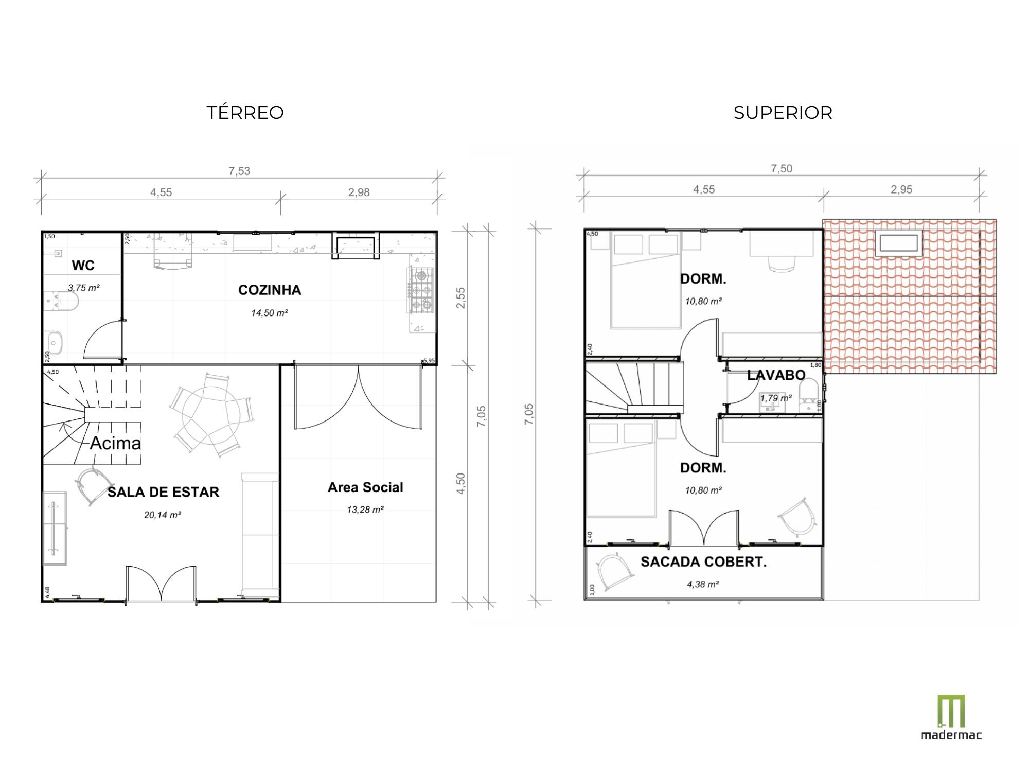Residência Alta Vista - Planta Baixa