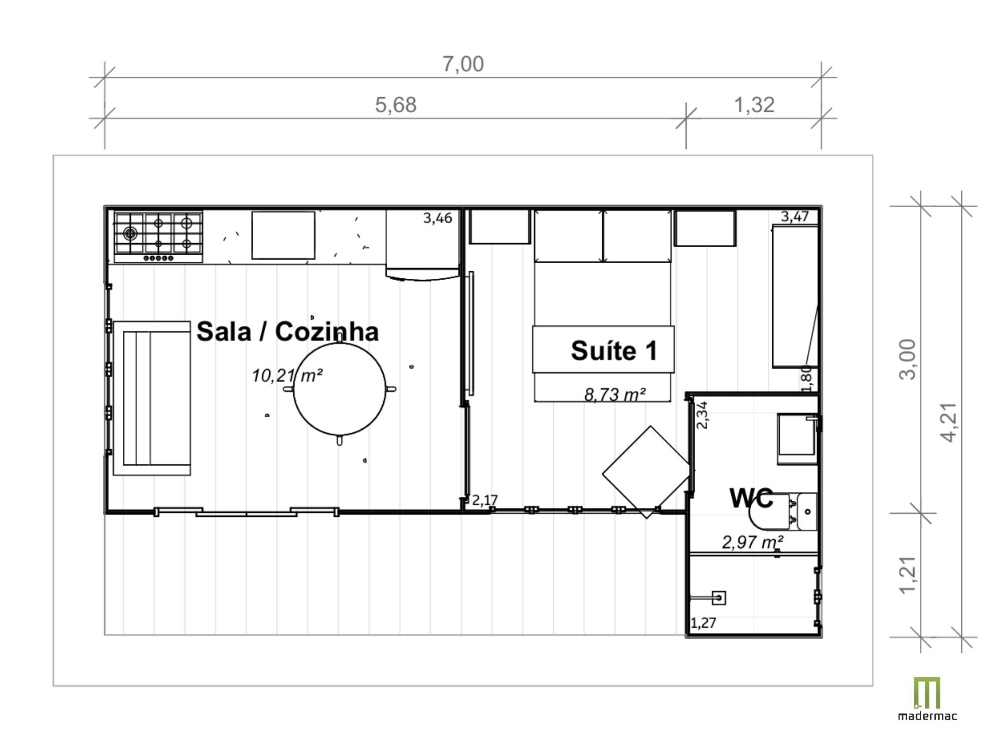 Residência Brisamar - Planta Baixa